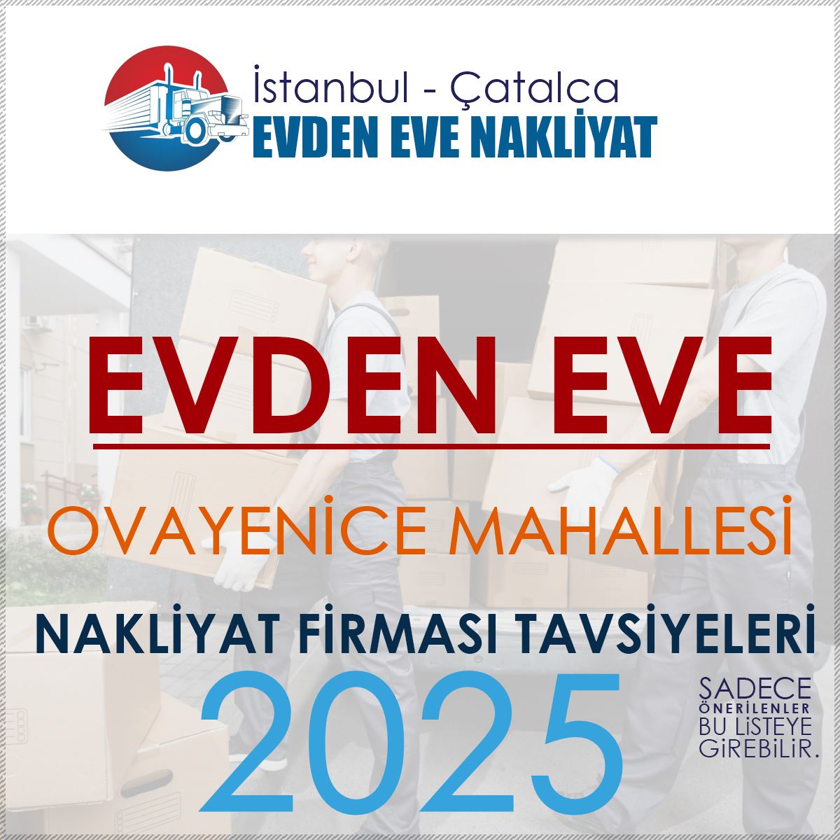 Ovayenice Evden Eve Nakliyat Firmaları
